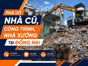 Phá dỡ nhà cũ, công trình, nhà xưởng tại Đồng Nai giá rẻ
