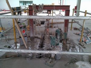 Cắt bê tông bằng dây kim cương tại An Giang