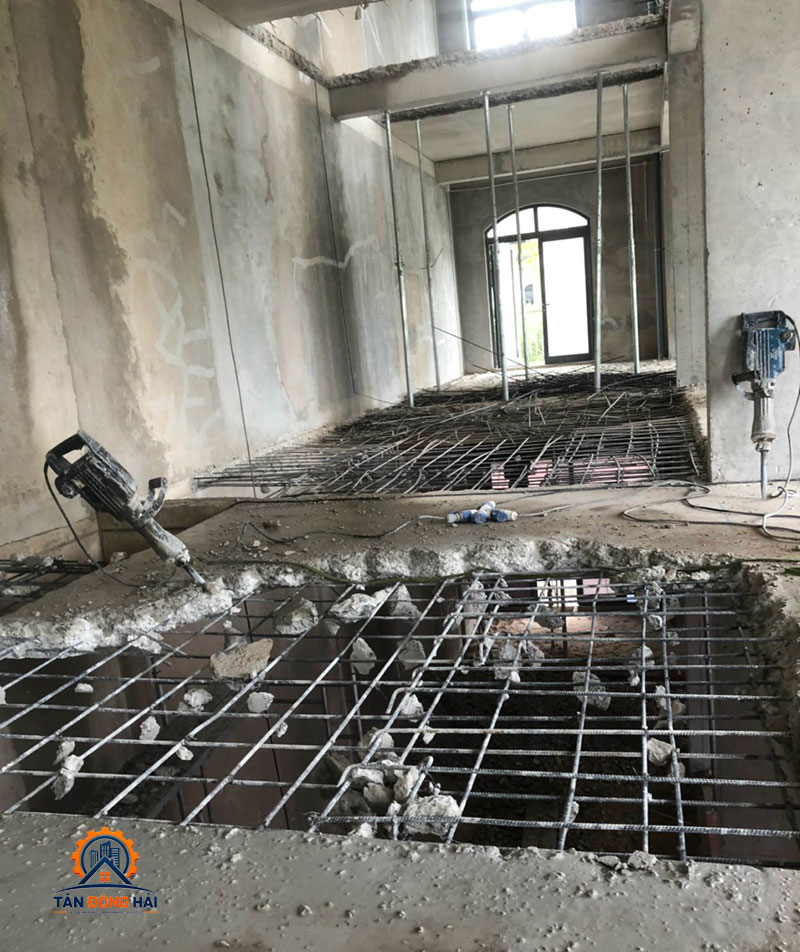 Đục phá bê tông tại Đồng Nai