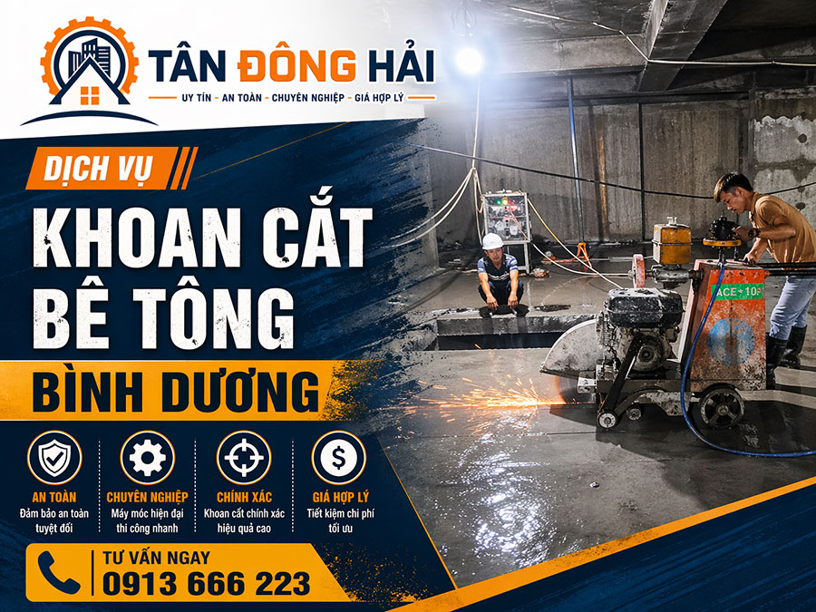 Khoan Cắt Bê Tông Bình Dương - Cắt, Khoan, Đục Phá, Rút Lõi Trọn Gói