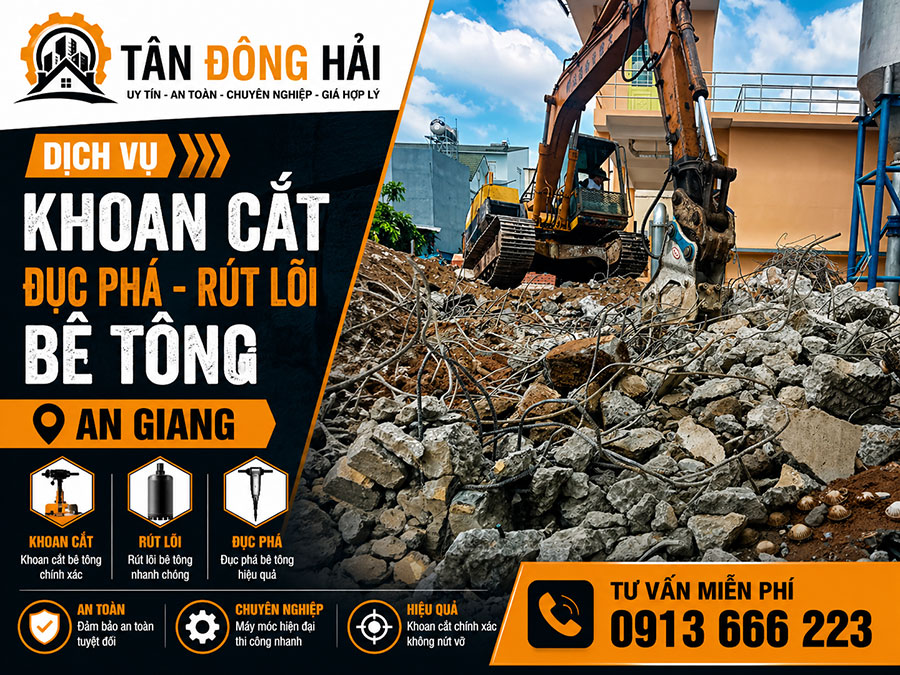 Khoan cắt bê tông tại An Giang