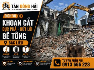 Khoan cắt bê tông tại Bạc Liêu