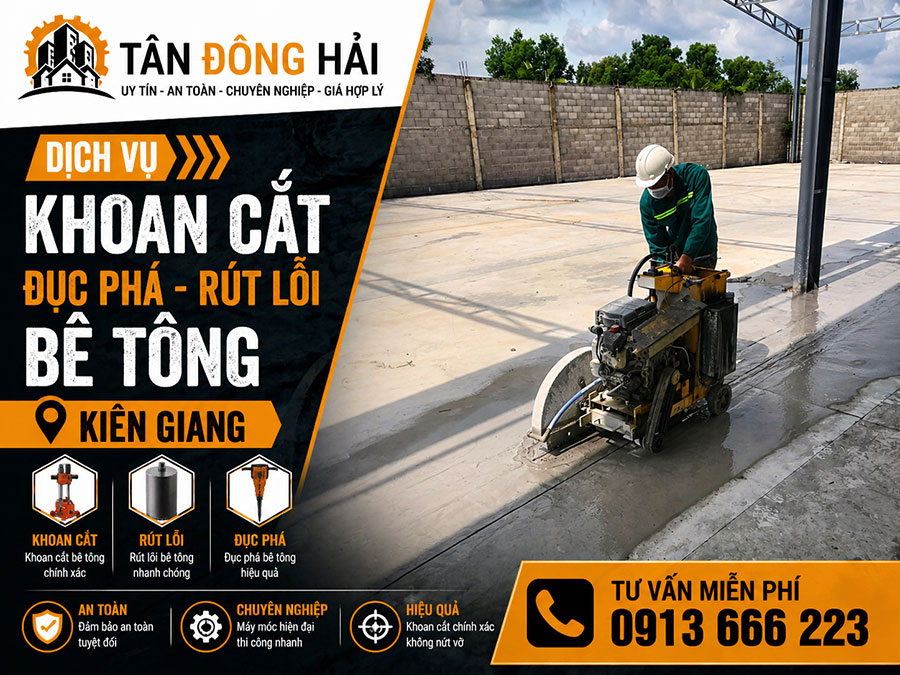 Khoan cắt bê tông tại Kiên Giang