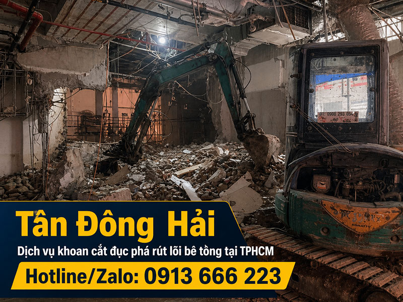 Khoan cắt đục phá bê tông tại TPHCM