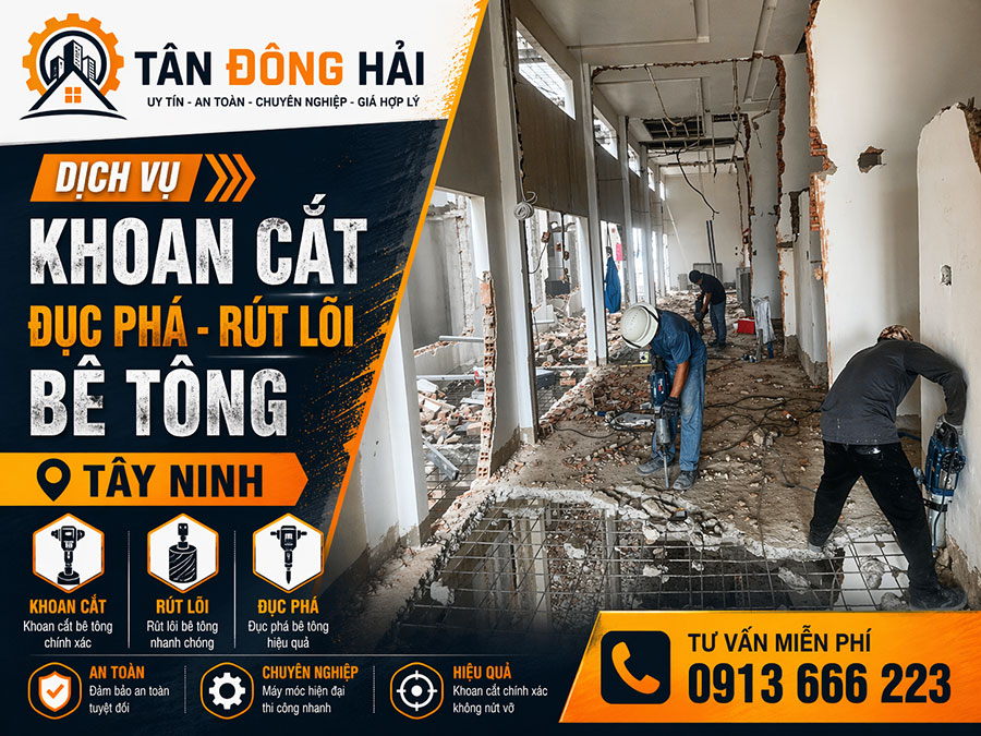 Khoan cắt bê tông tại tây Ninh