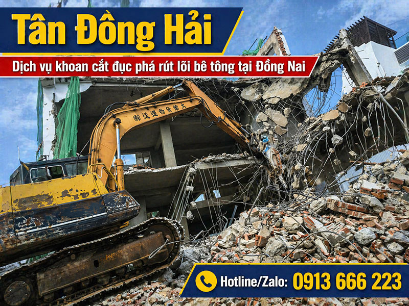 Khoan cắt đục phá bê tông tại Đồng Nai