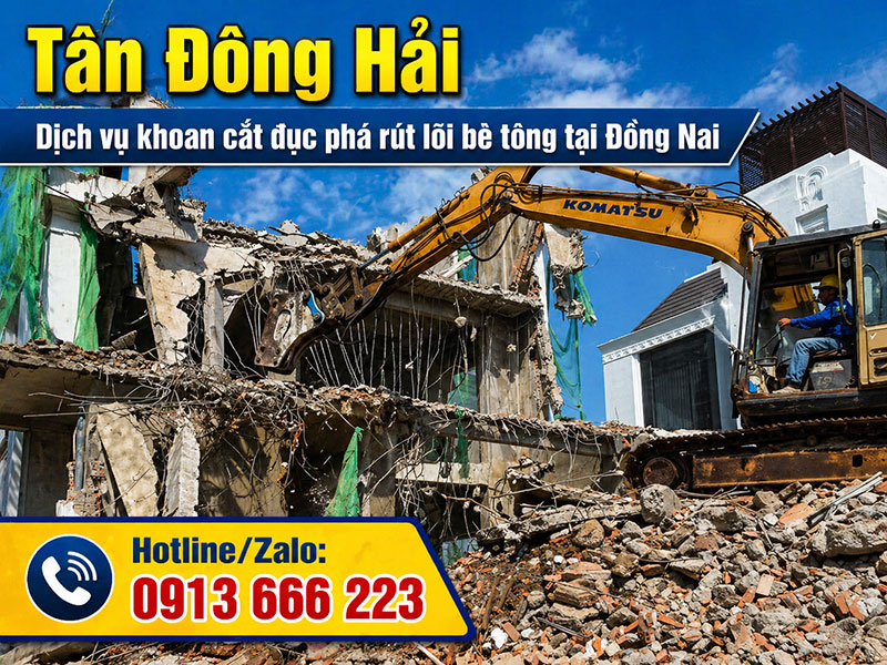 Khoan cắt đục phá bê tông tại Đồng Nai