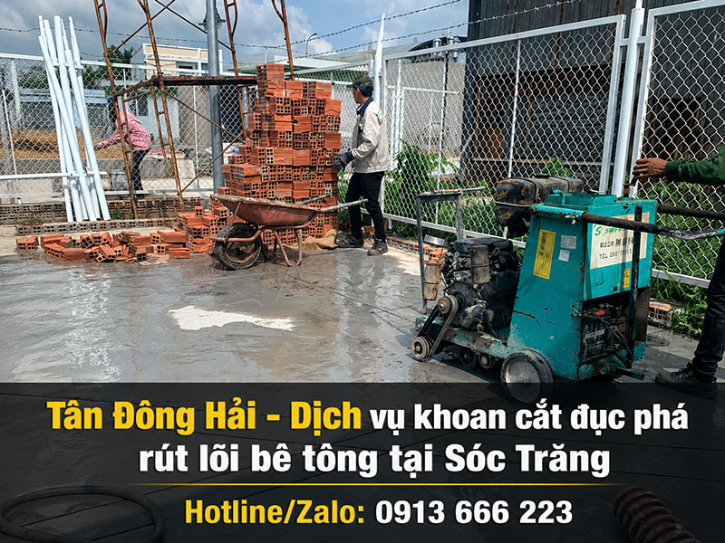 Khoan cắt đục phá bê tông tại Sóc Trăng