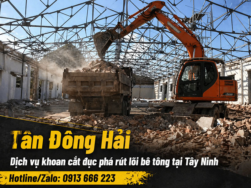 Khoan cắt đục phá bê tông tại Tây Ninh