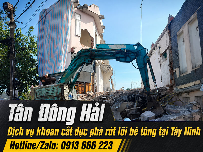 Khoan cắt đục phá bê tông tại Tây Ninh