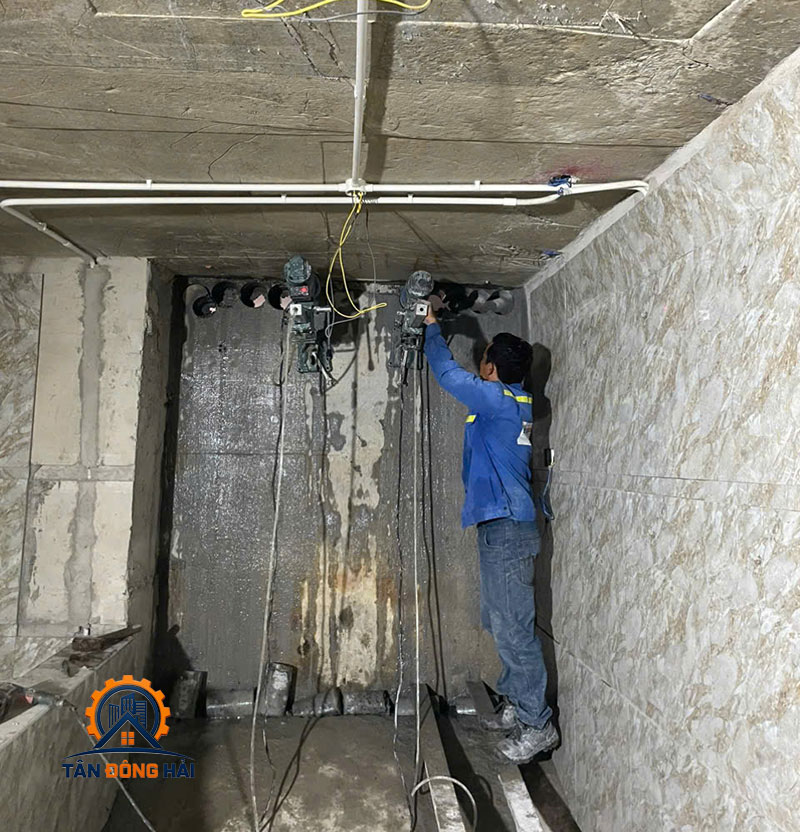 Rút lõi bê tông tại Bình Phước