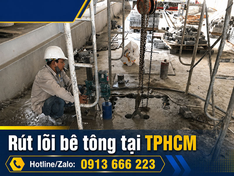 Rút lõi bê tông tại TPHCM