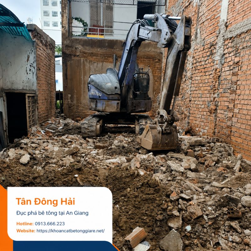 Đục phá bê tông giá rẻ tại An Giang