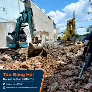 Đục phá bê tông giá rẻ tại Bến Tre, nhận công trình lớn nhỏ
