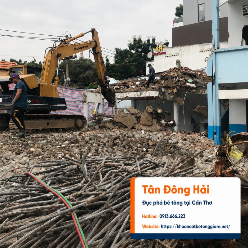 Đục phá bê tông giá rẻ tại Cần Thơ