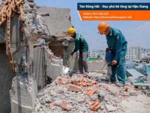 Đục phá bê tông giá rẻ tại Hậu Giang