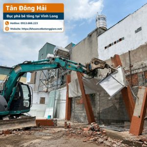 Đục phá bê tông giá rẻ tại Vĩnh Long