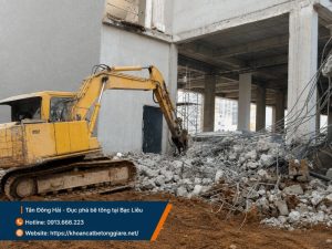 Đục phá bê tông giá rẻ tại Bạc Liêu