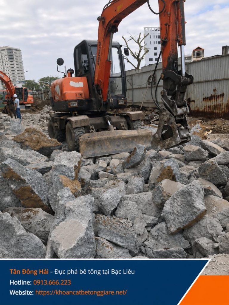 Đục phá bê tông giá rẻ tại Bạc Liêu