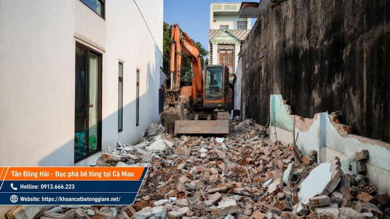 Đục phá bê tông giá rẻ tại Cà Mau