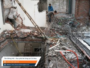 Đục phá bê tông giá rẻ tại Cà Mau