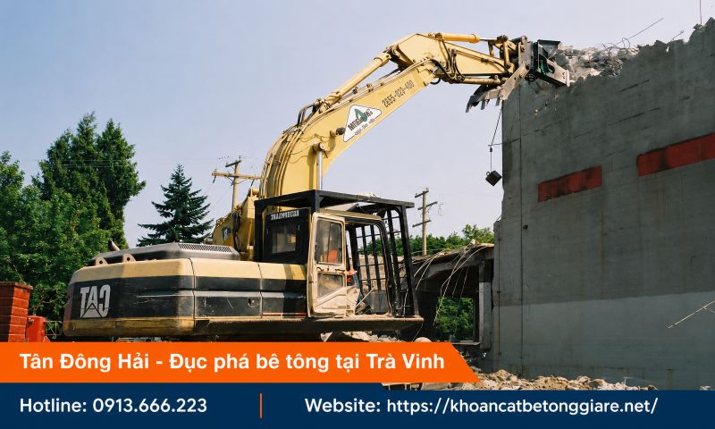 Đục phá bê tông giá rẻ tại Trà Vinh